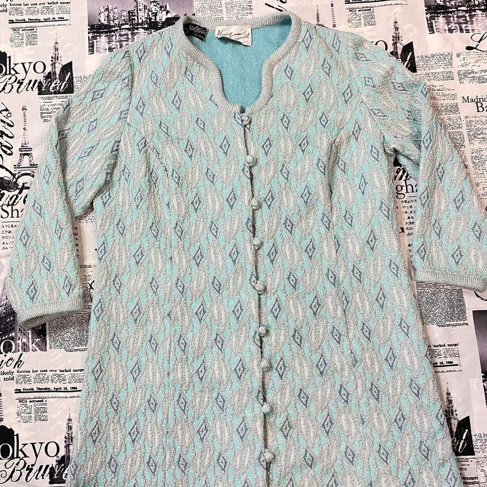Unbranded Women's Blue and Silver Dress